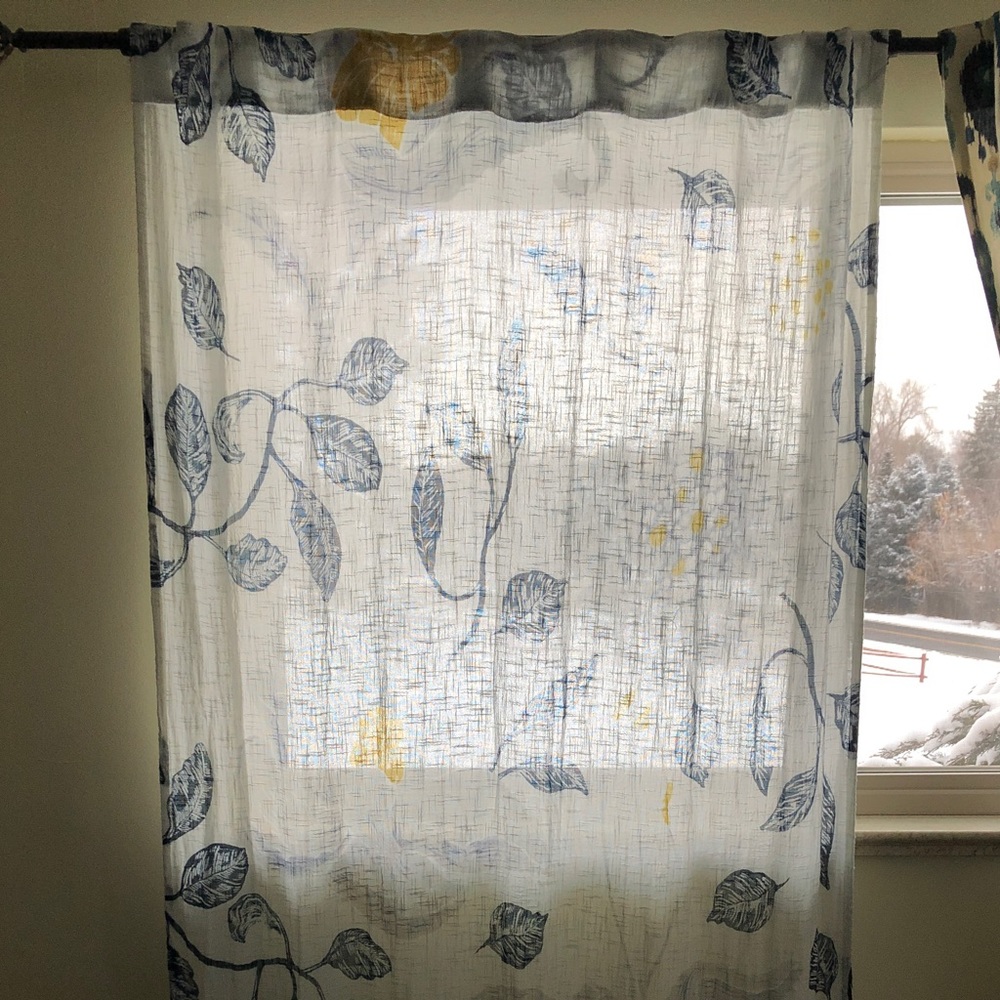 Anthropologie Floral Curtains